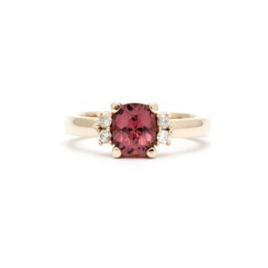 diamant granaat ring